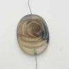 Fleur gravée Agate plate – Image 4