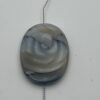 Fleur gravée Agate plate – Image 4